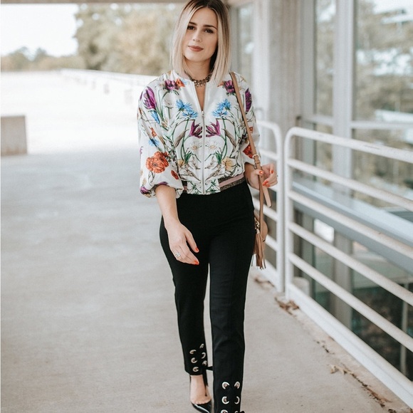 Anthropologie Elevenses Rubie Floral Bomber size S - Picture 4 of 15